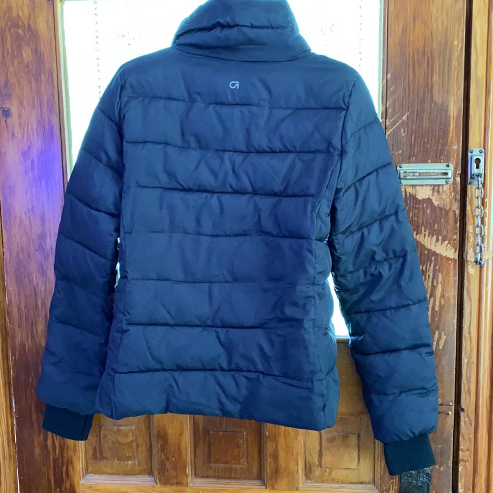 LN women’s black puffer coat with thumbholes and pockets size Small - Picture 6 of 6